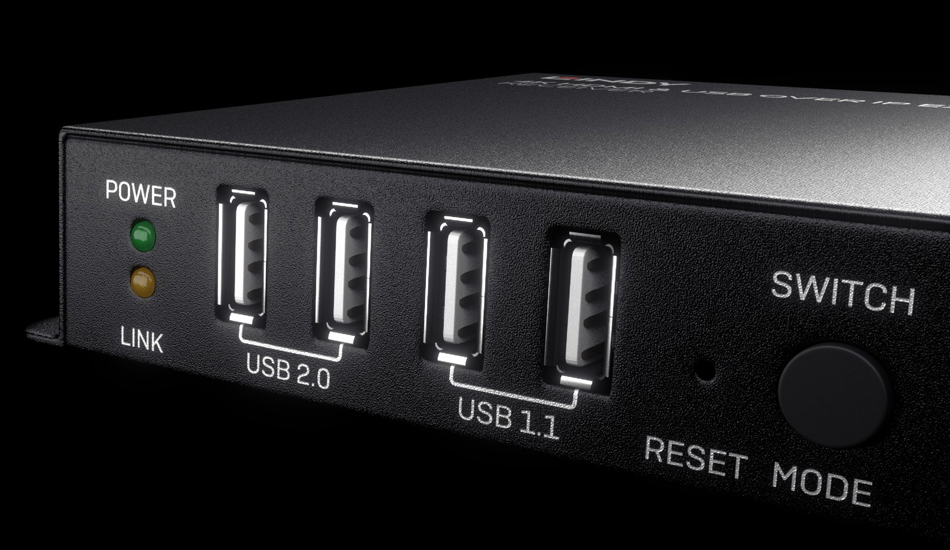 4K HDMI & USB OVER IP EXTENDER - Lindy - English